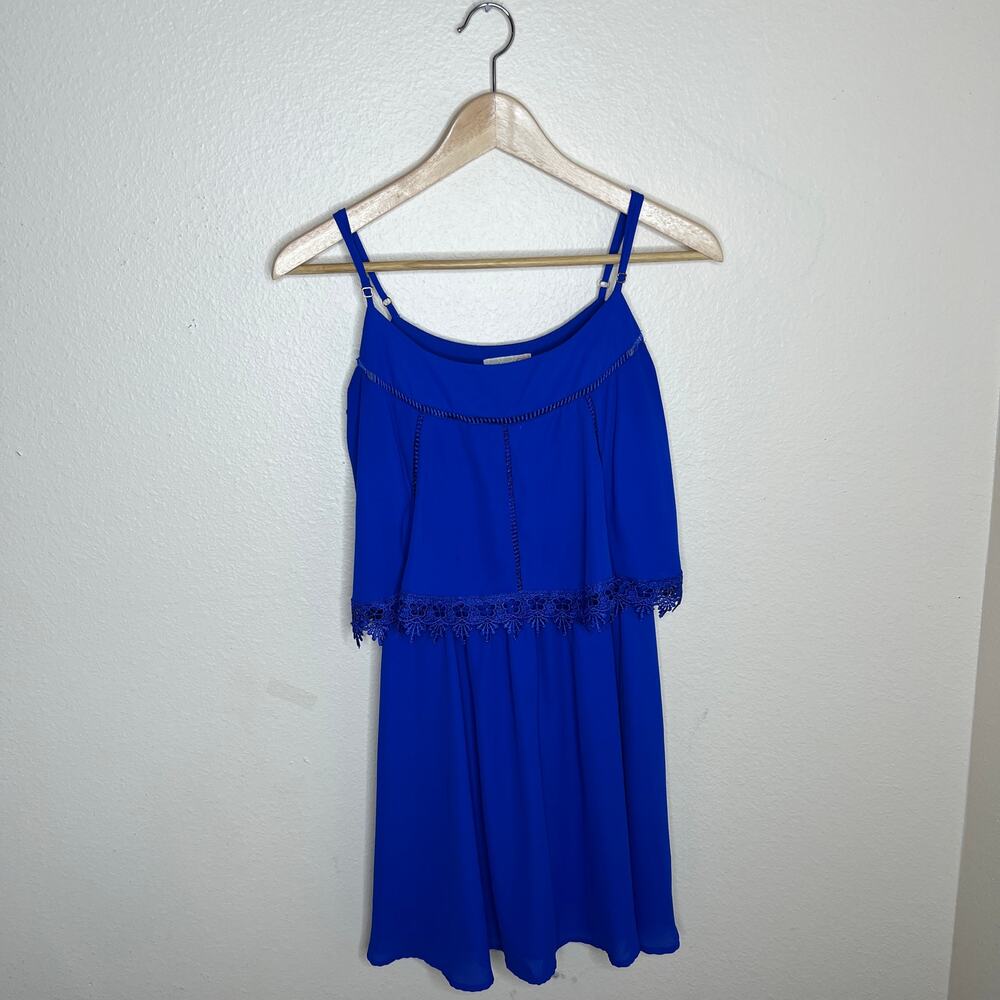 GB Girl Royal Blue Strappy Dress Small